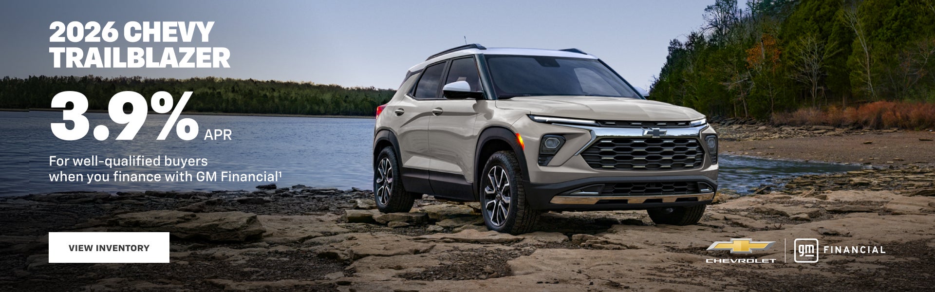2026 Chevy Trailblazer. 3.9% APR for well-qualified buyers when you finance with GM Financial.